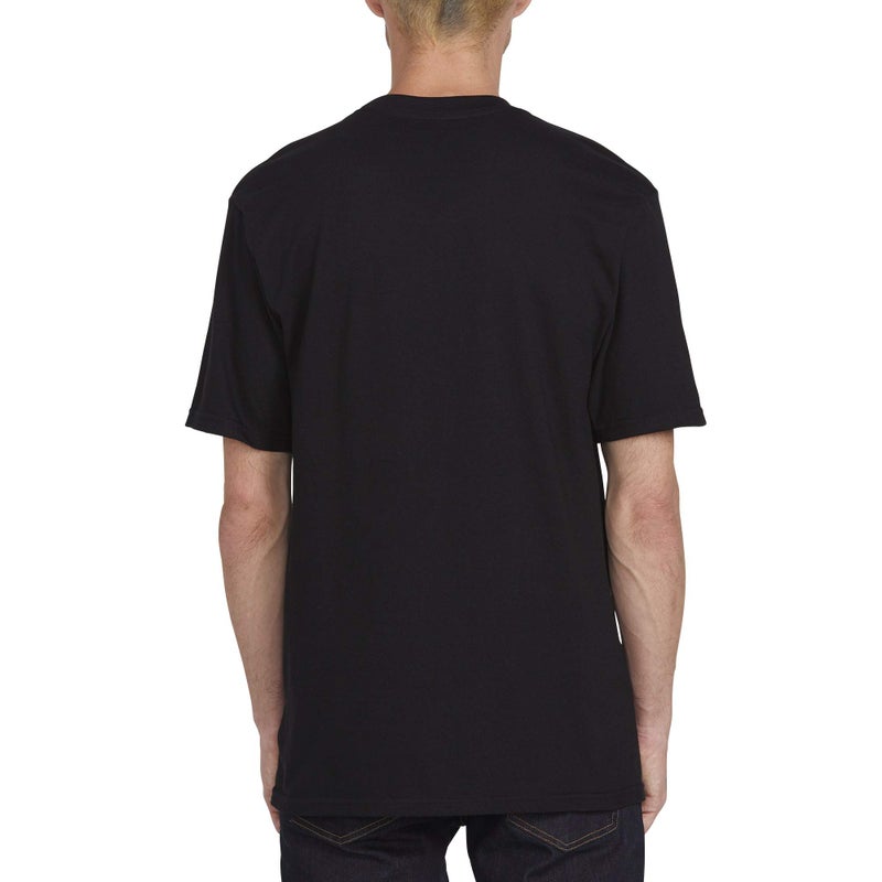 Volcom تي شيرت قصير الأكمام من فولكوم للرجال، أسود، كبير - Image 2